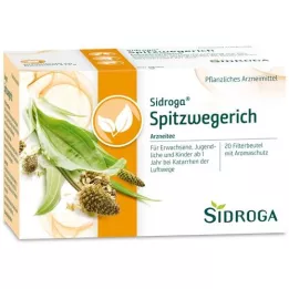 SIDROGA Bolsa de filtro de té de Spitzwegerich, 20x1.4 g