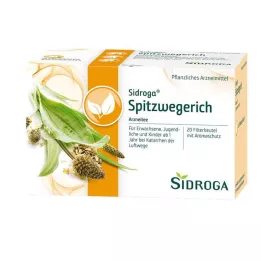 SIDROGA Bolsas de filtro para té de llantén menor, 20 x 1,4 g