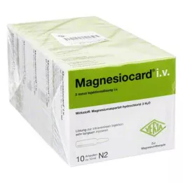 MAGNESIOCARD vía intravenosa. Solución inyectable, 50x10 ml