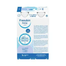 FRESUBIN ENERGY DRINK Botella de bebida neutra, 4X200 ml