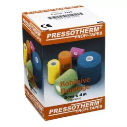PRESSOTHERM Venda cohesiva 8 cm x 4 m roja, 1 ud