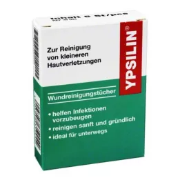 YPSILIN Toallitas limpiadoras de heridas, 5 uds