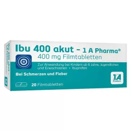 IBU 400 comprimidos recubiertos con película de akut-1A Pharma, 20 uds