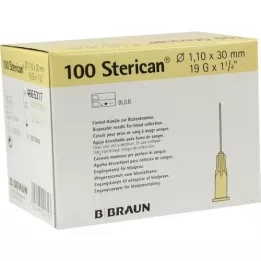 STERICAN Cánulas 19 GX1 1/4 1.1x30 mm, 100 pz