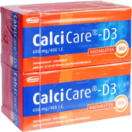 CALCICARE D3 Tabletas de masticación, 200 pz