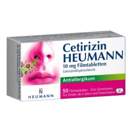 CETIRIZIN Comprimidos recubiertos con película de Heumann 10 mg, 50 uds