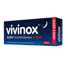 VIVINOX Pastillas para dormir fuertes Sleep, 20 uds