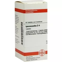 IPECACUANHA D 4 tabletas, 80 uds