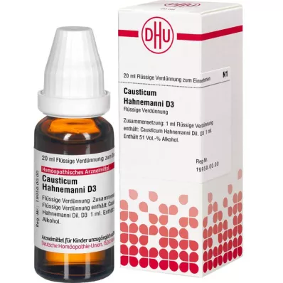 CAUSTICUM HAHNEMANNI Dilución D 3, 20 ml CAUSTICUM HAHNEMANNI Dilución D 3, 20 ml