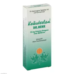 KRÄUTERLAX Dr. Henk 15 mg comprimidos a base de hierbas para laxantes, 10 uds