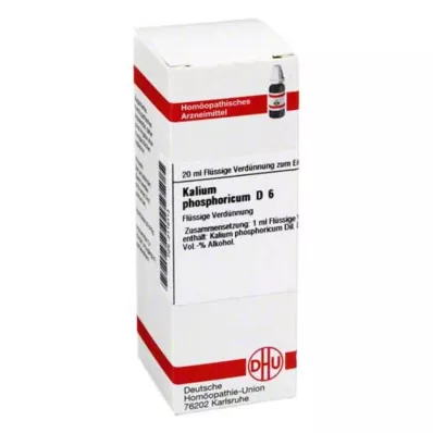 KALIUM PHOSPHORICUM Dilución D 6, 20 ml
