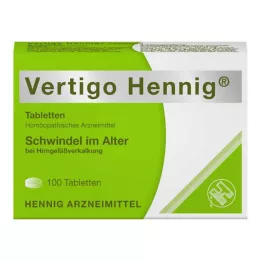 VERTIGO HENNIG Tabletas, 100 uds
