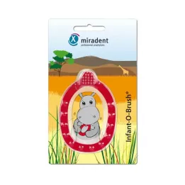 MIRADENT Cepillo de dientes infantil de aprendizaje Infant-O-Brush rojo, 1 pieza