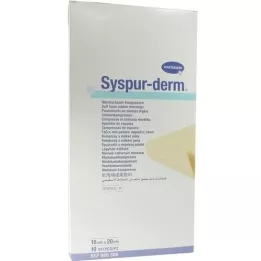 Sysspur Derm 10x20 cm Espuma suave compresas, 10 pz