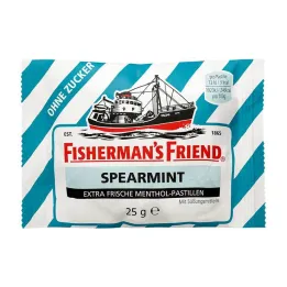 Pastillas sin azúcar Fishermans Friend Spearmint, 25 g