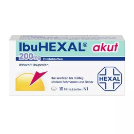 IBUHEXAL aguda 200 comprimidos recubiertos con película, 10 uds