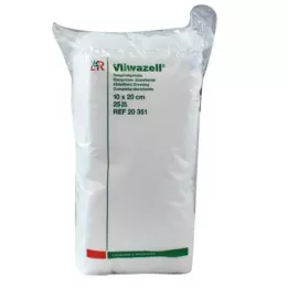 VLIWAZELL Compresas absorbentes no estériles 10x20 cm, 25 uds