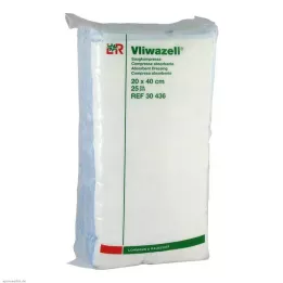 VLIWAZELL Compresas absorbentes no estériles 20x40 cm, 25 uds