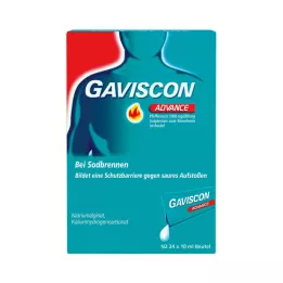 GAVISCON Suspensión de menta avanzada, 12 x 10 ml