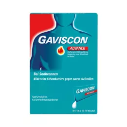 GAVISCON Suspensión de menta avanzada, 24 x 10 ml
