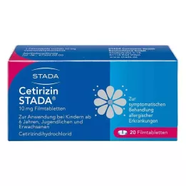 CETIRIZIN STADA Comprimidos recubiertos con película de 10 mg, 20 uds