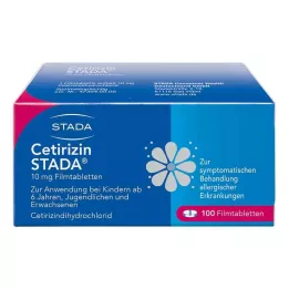 CETIRIZIN STADA Comprimidos recubiertos con película de 10 mg, 100 uds