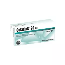 CEFAZINK Comprimidos recubiertos con película de 20 mg, 100 uds