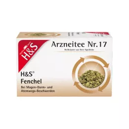 H&S Té de hinojo sin mezclar, bolsitas filtrantes, 20 x 2,2 g