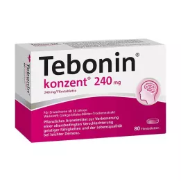 TEBONIN Konzent 240 mg comprimidos recubiertos con película, 80 uds