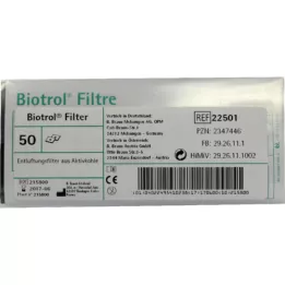Filtro de ventilación BioTrol 22501, 50 pz
