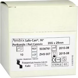 AMBIX Caja fuerte con cierre Kan 20 Gx25 mm curvada, 10 uds