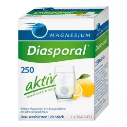 MAGNESIUM DIASPORAL 250 comprimidos efervescentes activos, 20 uds