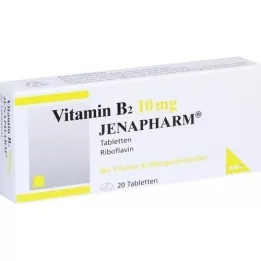 VITAMIN B2 10 mg Jenapharm Tablets, 20 pz