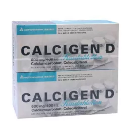 CALCIGEN D 600 mg/400 U.I. comprimidos masticables, 200 uds