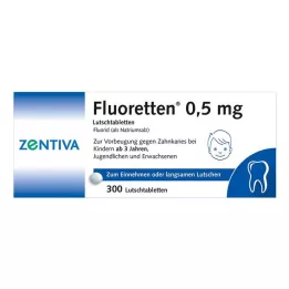FLUORETTEN Comprimidos de 0,5 mg, 300 uds