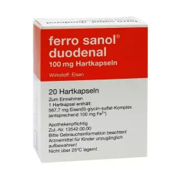 FERRO SANOL Cápsulas duras duodenales con gránulos recubiertos de MSR, 20 uds