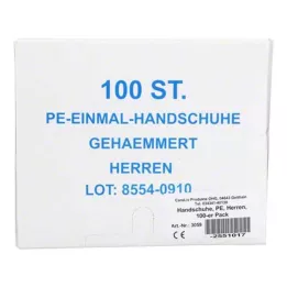 HANDSCHUHE PE Hombres, 100 piezas