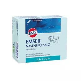 EMSER Sal fisiológica para enjuague nasal, frasco, 20 uds