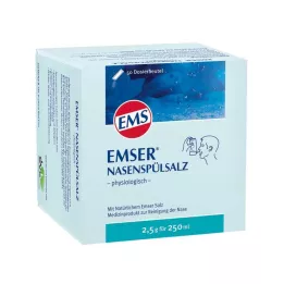 EMSER Sal fisiológica para enjuague nasal, frasco, 50 uds