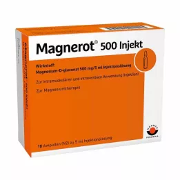 MAGNEROT 500 ampollas inyectables, 10X5 ml
