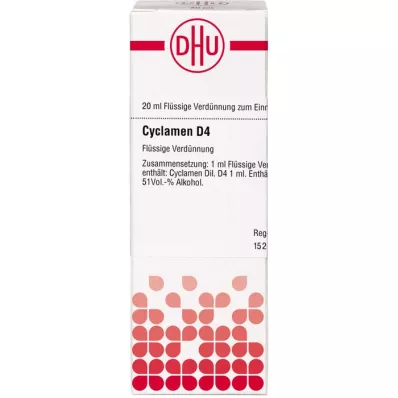 CYCLAMEN Dilución D 4, 20 ml CYCLAMEN Dilución D 4, 20 ml