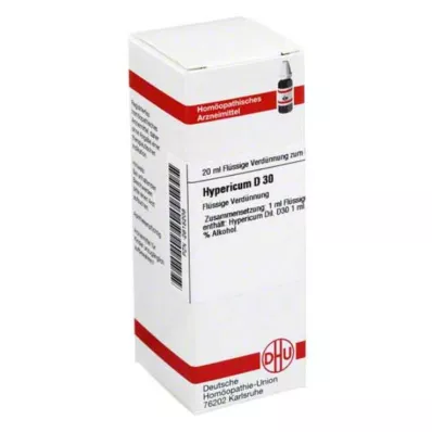 HYPERICUM Dilución D 30, 20 ml HYPERICUM Dilución D 30, 20 ml