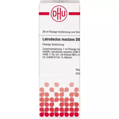 LATRODECTUS Dilución de mactans D 8, 20 ml LATRODECTUS Dilución de mactans D 8, 20 ml