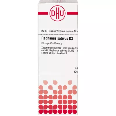 RAPHANUS SATIVUS D 2 Dilución, 20 ml