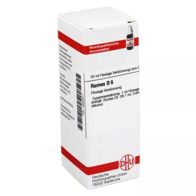 RUMEX Dilución D 6, 20 ml RUMEX Dilución D 6, 20 ml