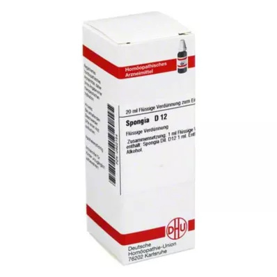 SPONGIA Dilución D 12, 20 ml SPONGIA Dilución D 12, 20 ml