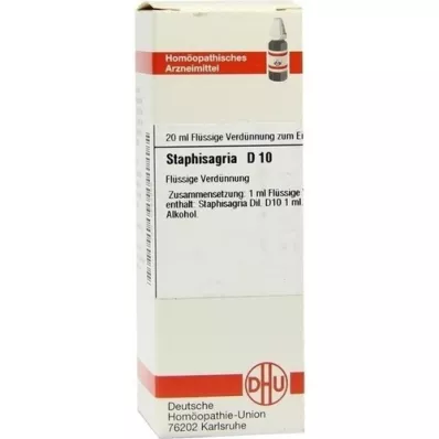 Staphisagria D10, 20 ml