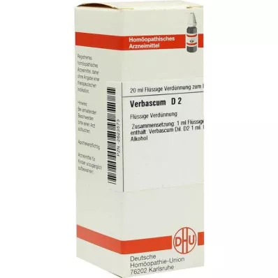 VERBASCUM Dilución D 2, 20 ml VERBASCUM Dilución D 2, 20 ml