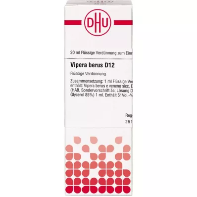 VIPERA BERUS Dilución D 12, 20 ml