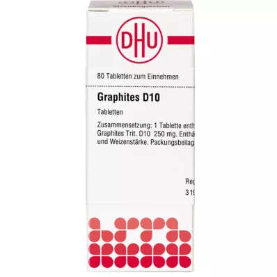 GRAPHITES D 10 tabletas, 80 pz